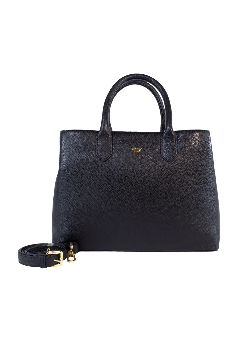 Elegante Tragetasche aus Narbenleder