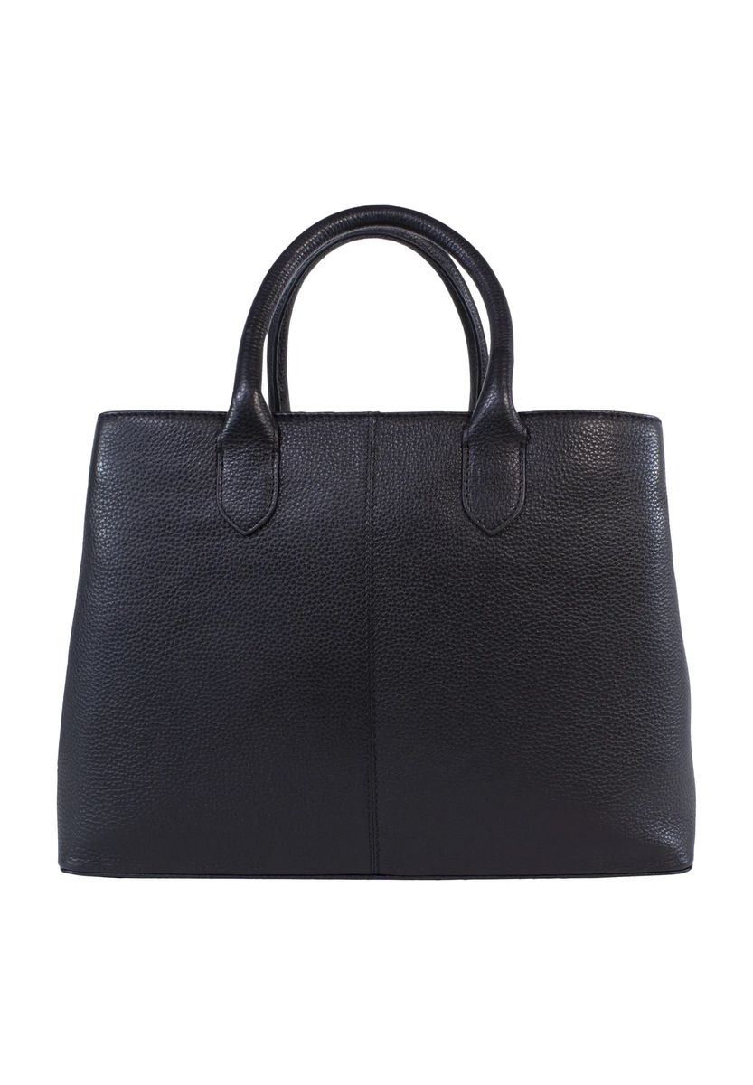 Elegante Tragetasche aus Narbenleder