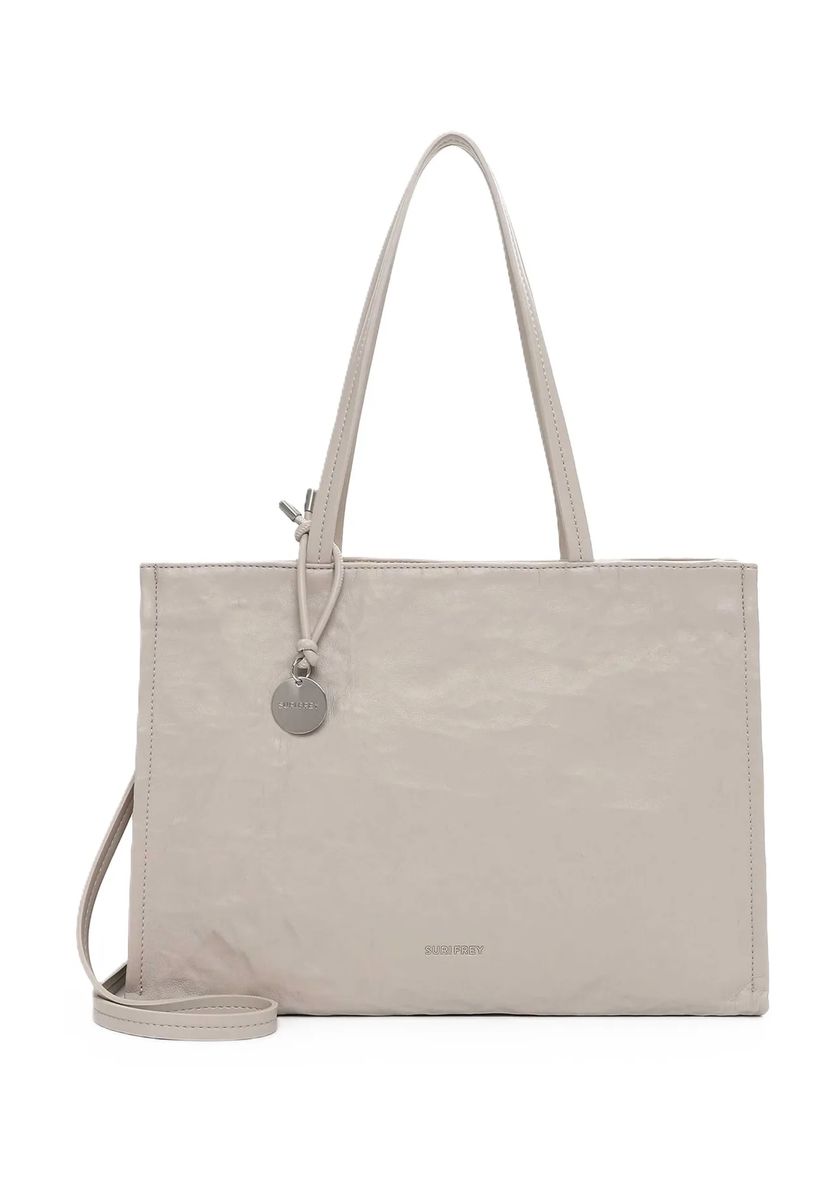 Strukturierter Shopper mit Anhänger