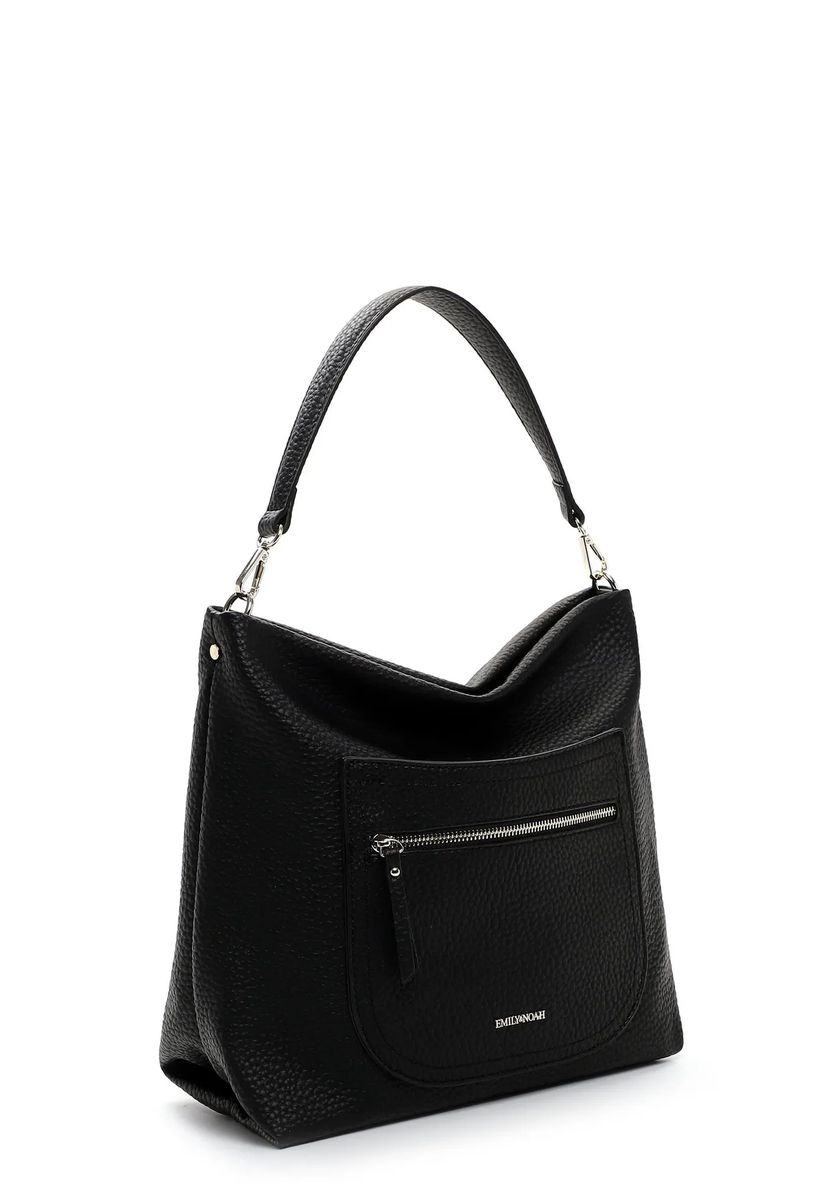 Gekörnte Hobo-Tasche in Leder-Optik