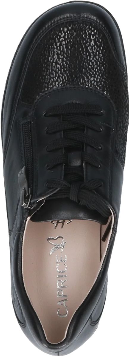 Leder-Schnürschuhe mit Keilabsatz