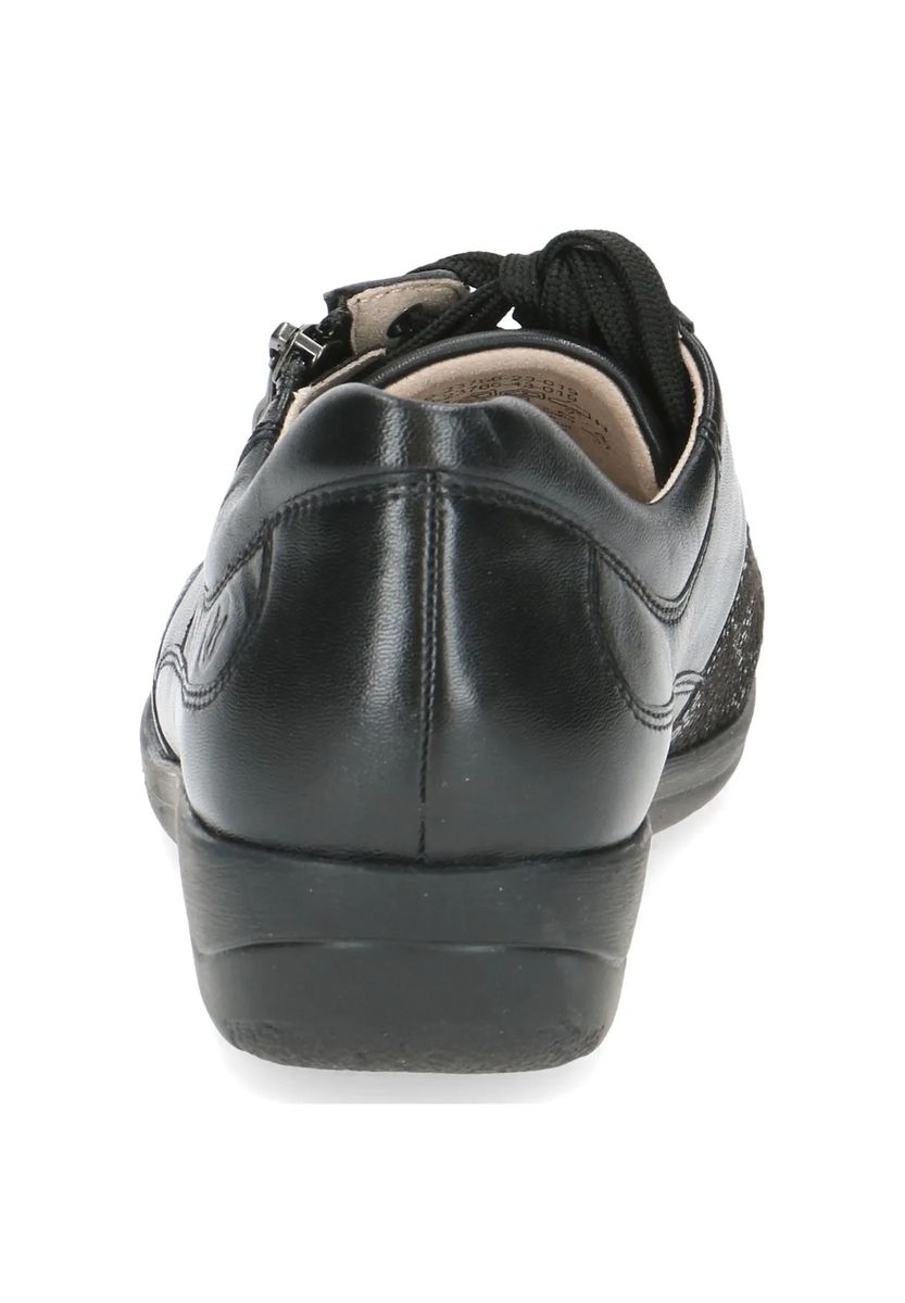 Leder-Schnürschuhe mit Keilabsatz