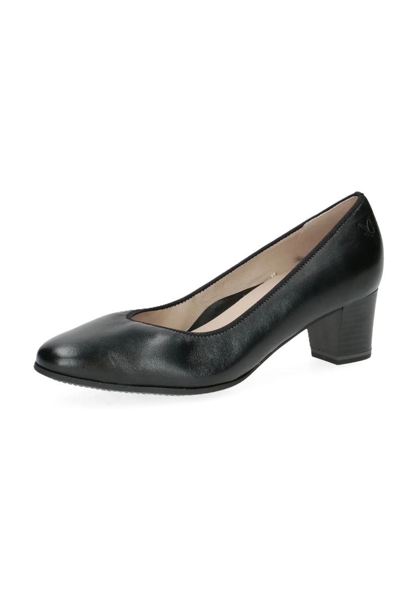 Klassische Lederpumps mit Blockabsatz