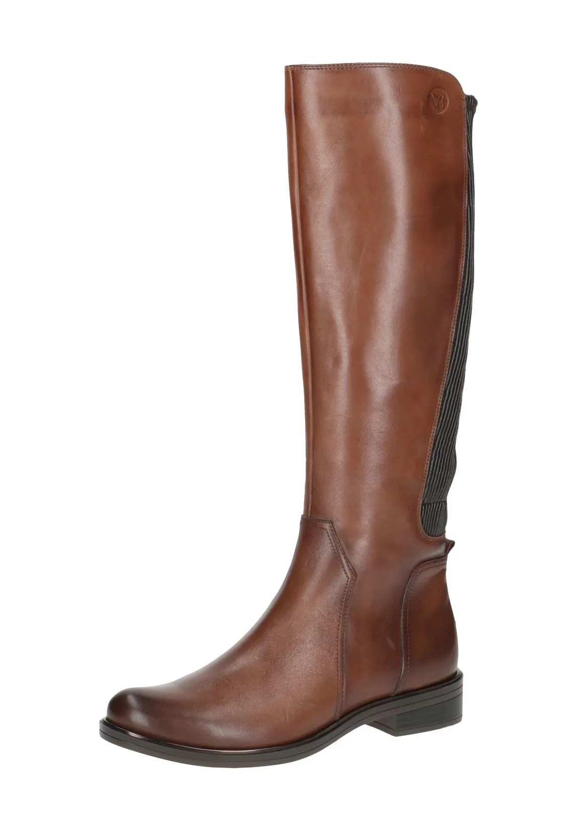 Elegante kniehohe Lederstiefel im Reiterstil