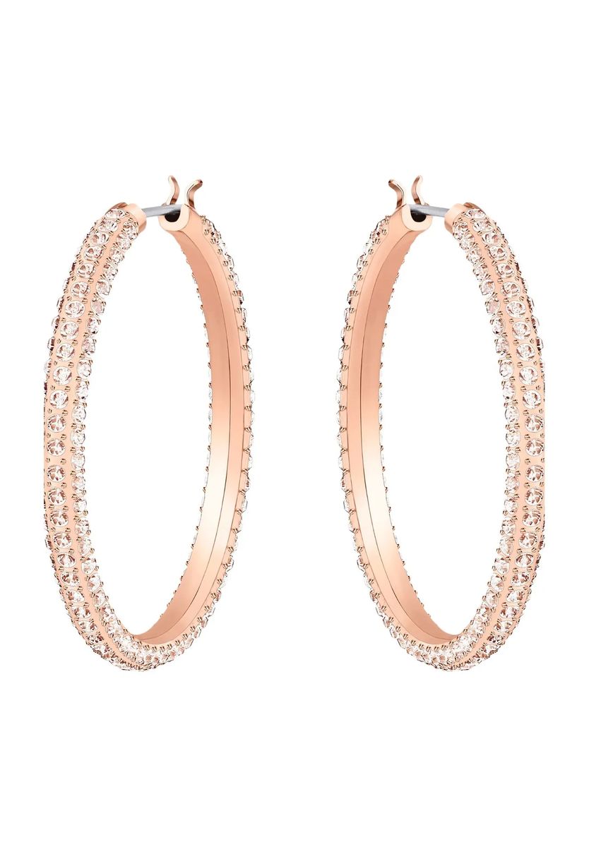 Elegante Creolen mit Kristall-Pavé
