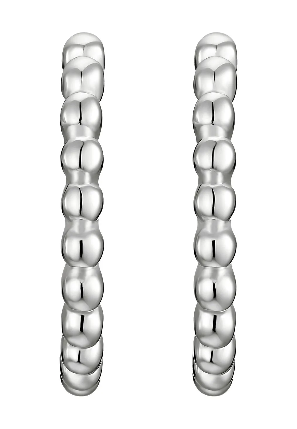 Kleine Perlen-Creolen aus Sterlingsilber