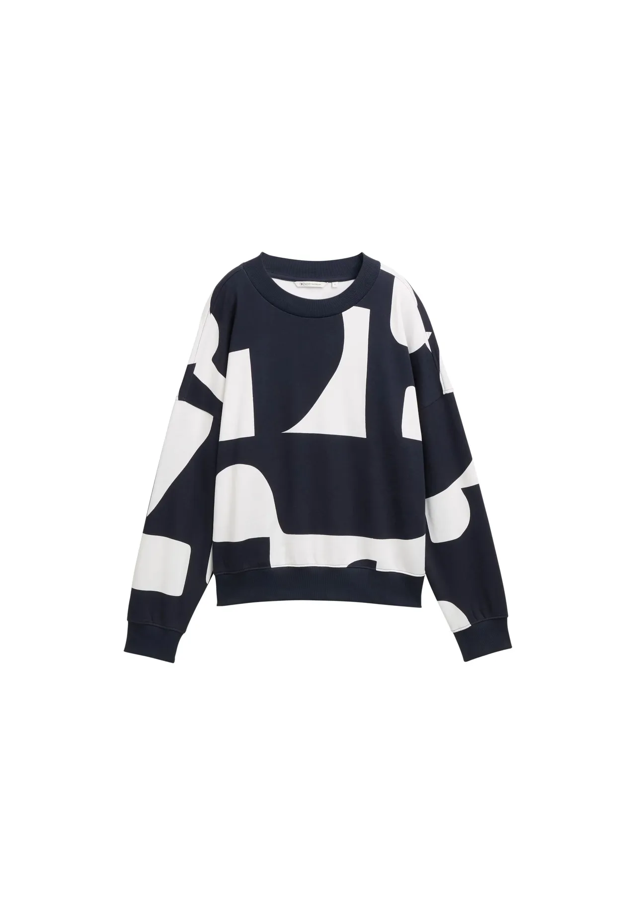 Sweatshirt mit abstraktem geometrischem Muster