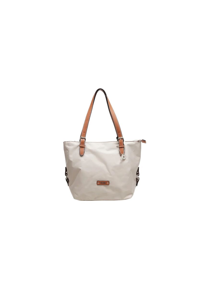 Minimalistischer Nylon-Shopper mit Schnallen