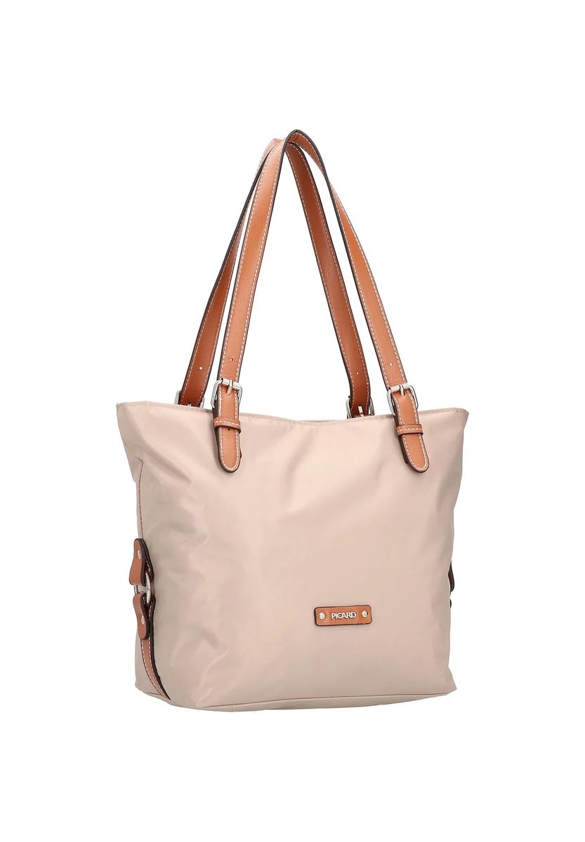 Minimalistischer Nylon-Shopper mit Schnallen