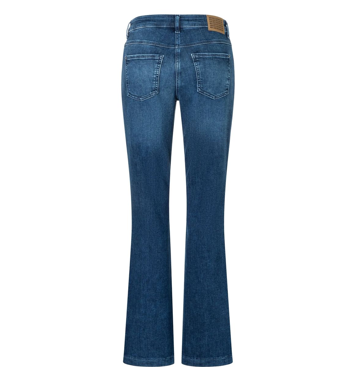 High-Waist Bootcut-Jeans aus Denim