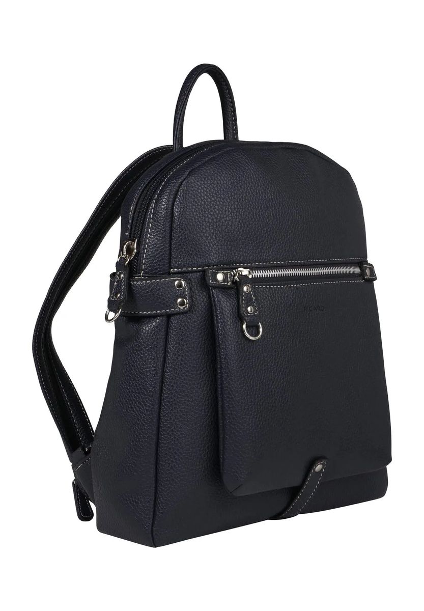 City-Rucksack aus genarbtem Kunstleder