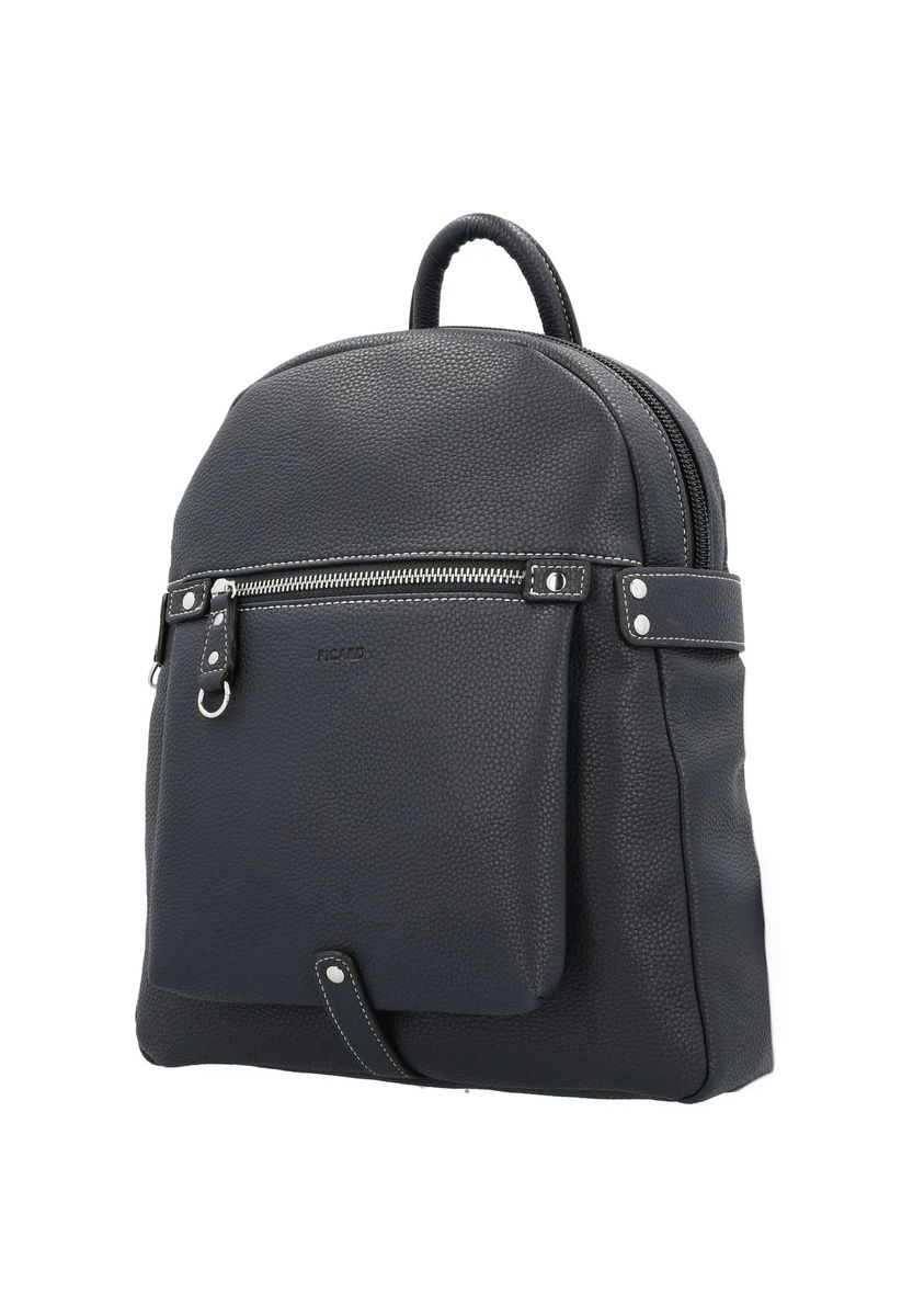 City-Rucksack aus genarbtem Kunstleder