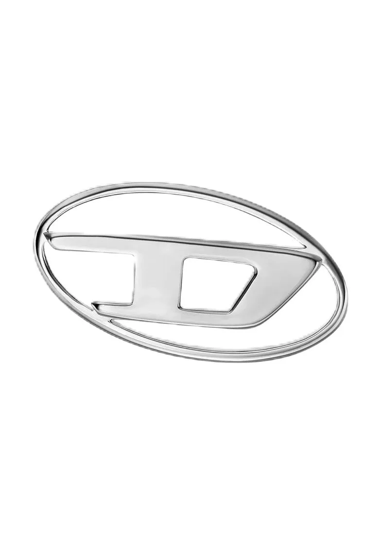 Skulpturale ovale Logo-Ohrstecker