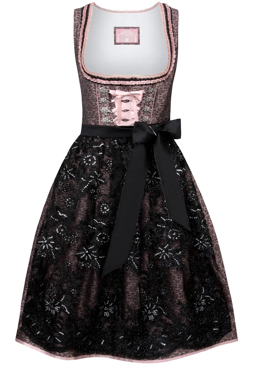 Elegantes Dirndl mit Spitzenschürze