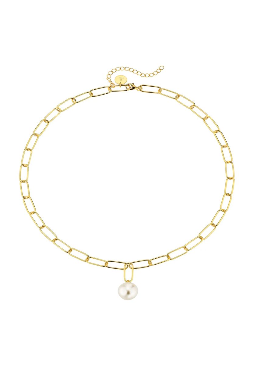 Elegantes Gliederketten-Collier mit Perle