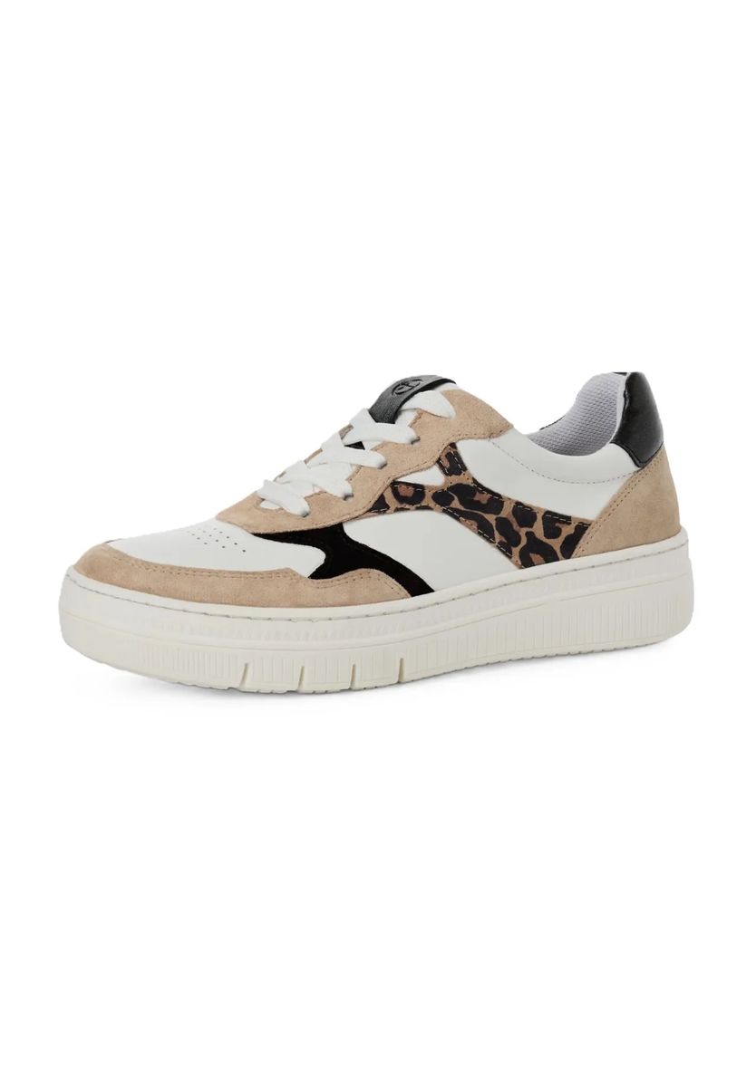 Leder-Sneaker im Leoparden-Look