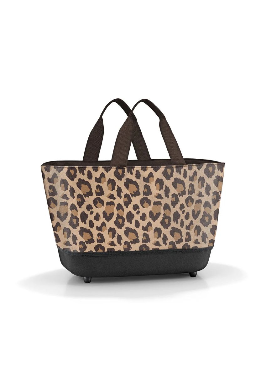 Große Shopper-Tasche mit Leopardenmuster