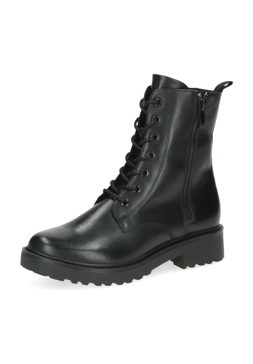 Klassische Leder-Schnürstiefeletten im Combat-Stil