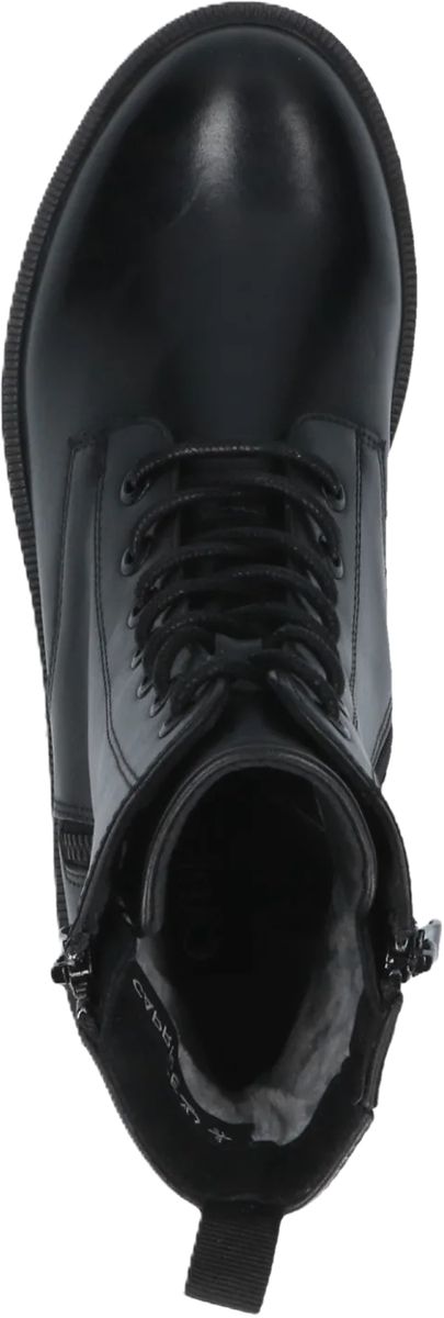 Klassische Leder-Schnürstiefeletten im Combat-Stil