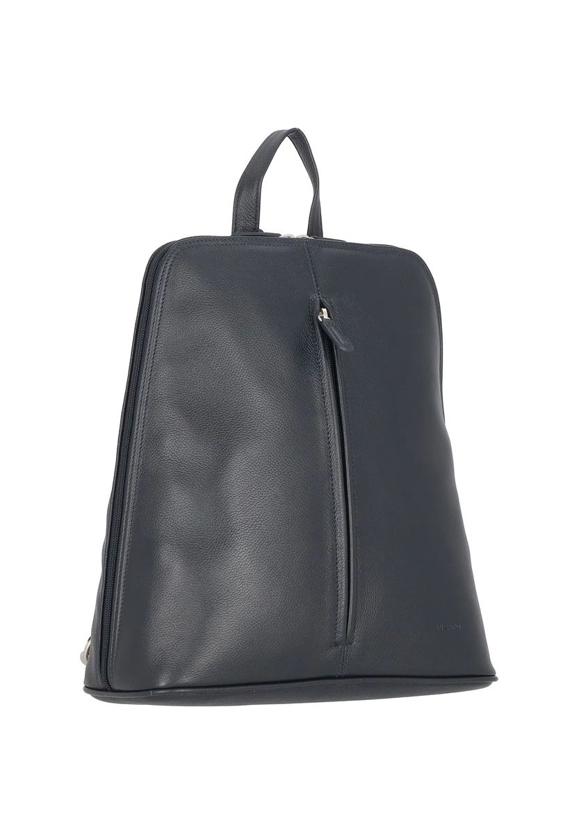 Minimalistischer Stadtrucksack aus genarbtem Leder