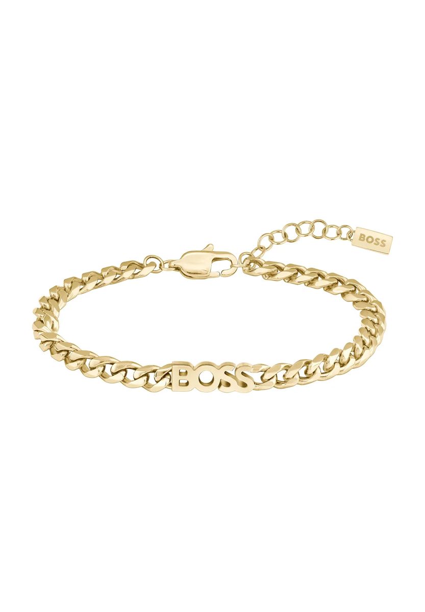 Panzerarmband mit Logo-Schriftzug