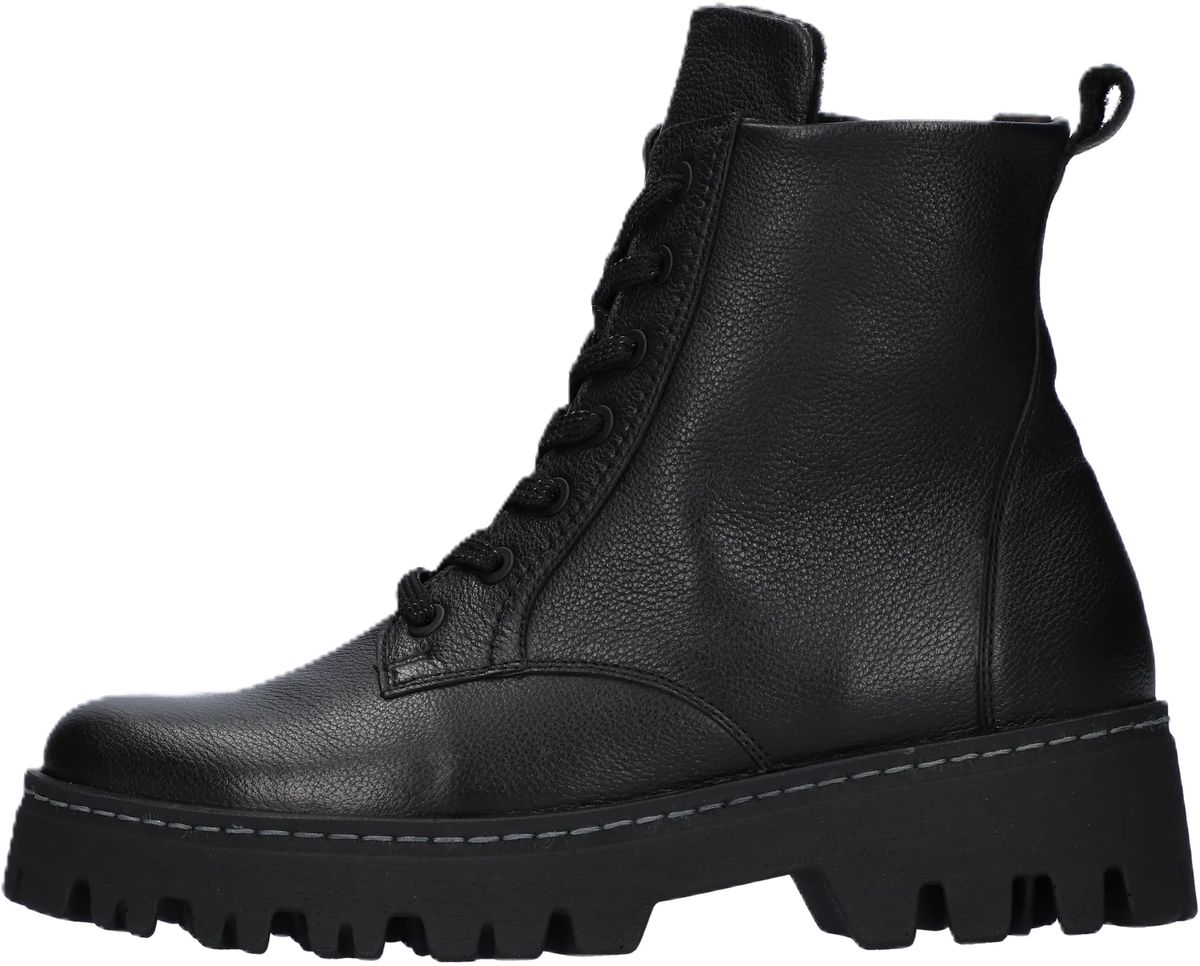 Klassische Leder-Schnürstiefeletten
