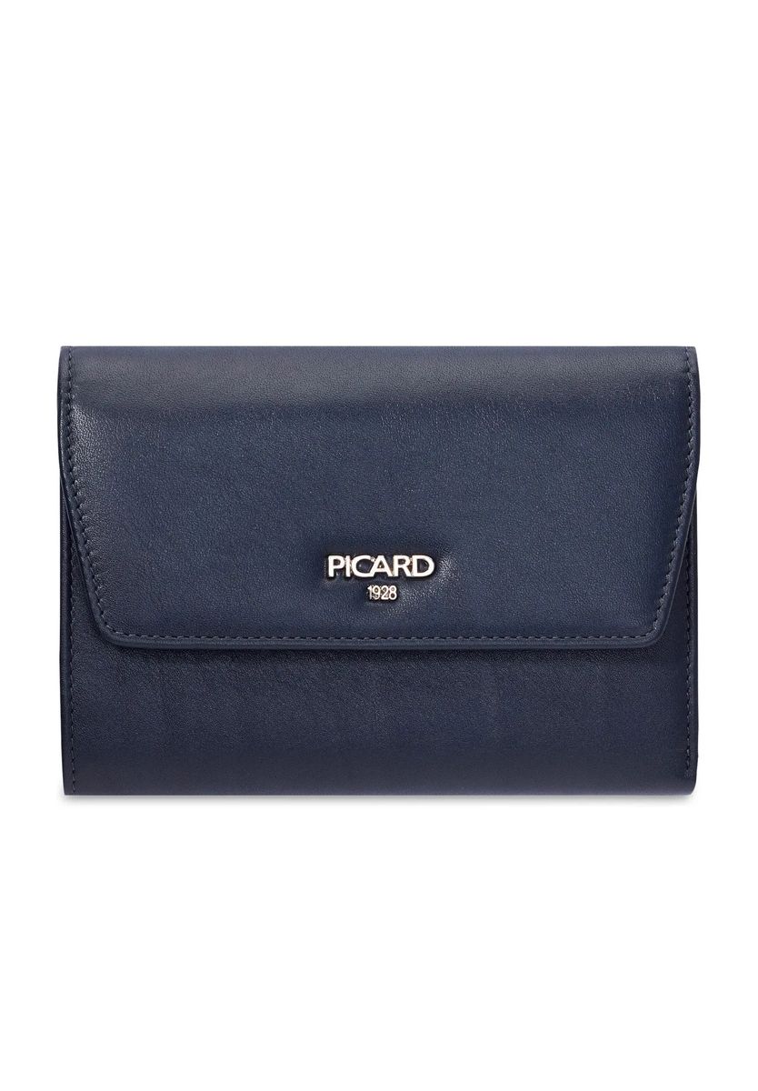 Elegante Leder-Brieftasche mit Überschlag
