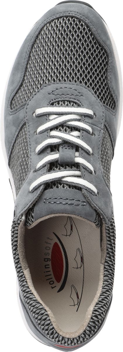 Gedämpfte Sneaker mit Mesheinsätzen