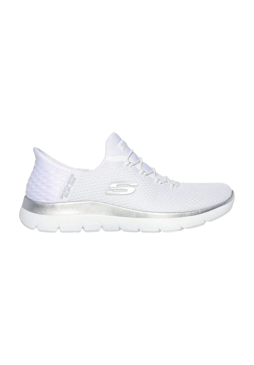 Slip-On Mesh-Sneaker mit Metallic-Akzent