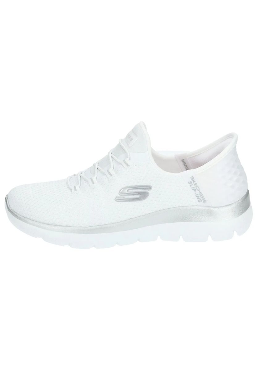 Slip-On Mesh-Sneaker mit Metallic-Akzent