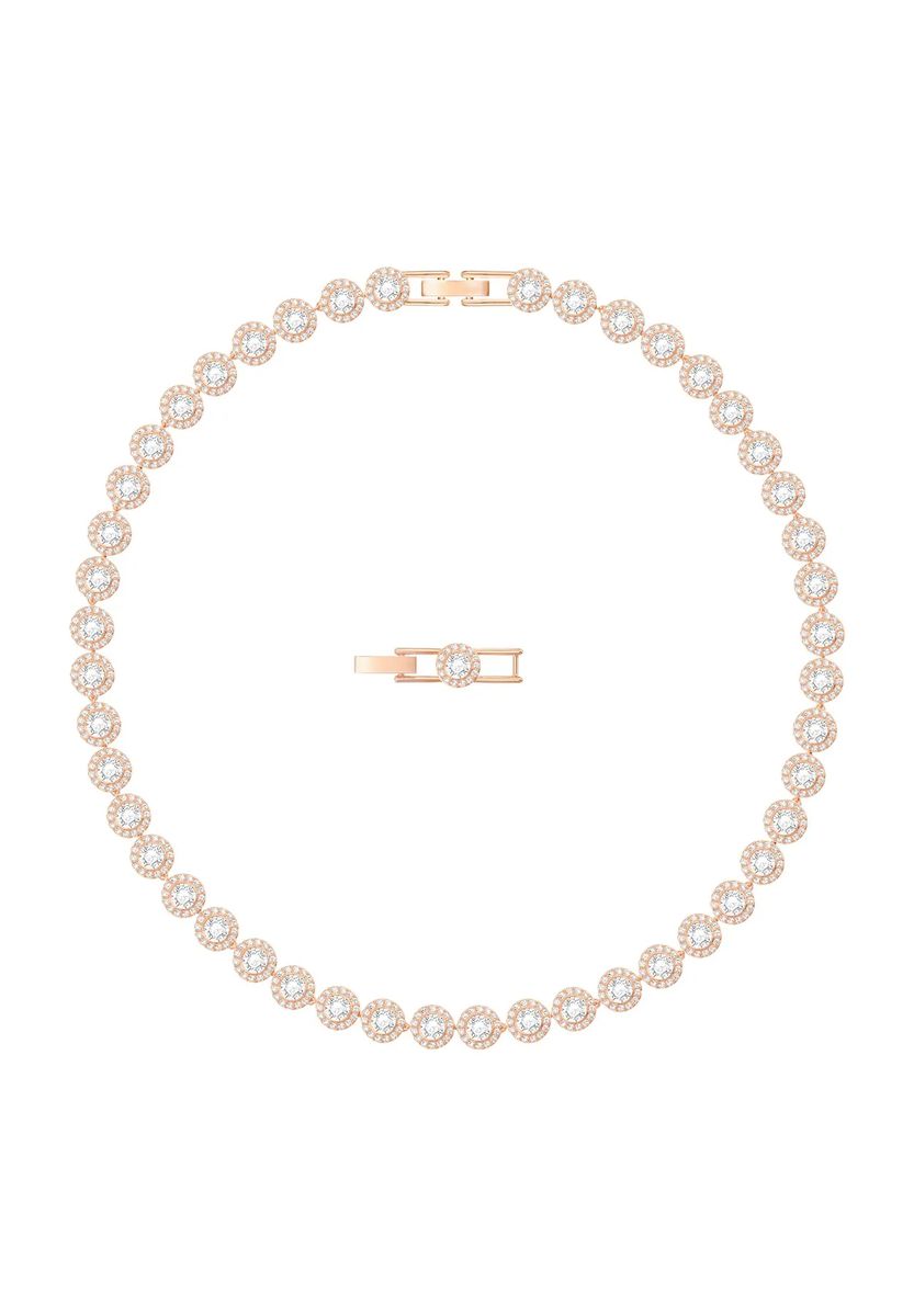 Funkelndes Collier mit Kristallhalos