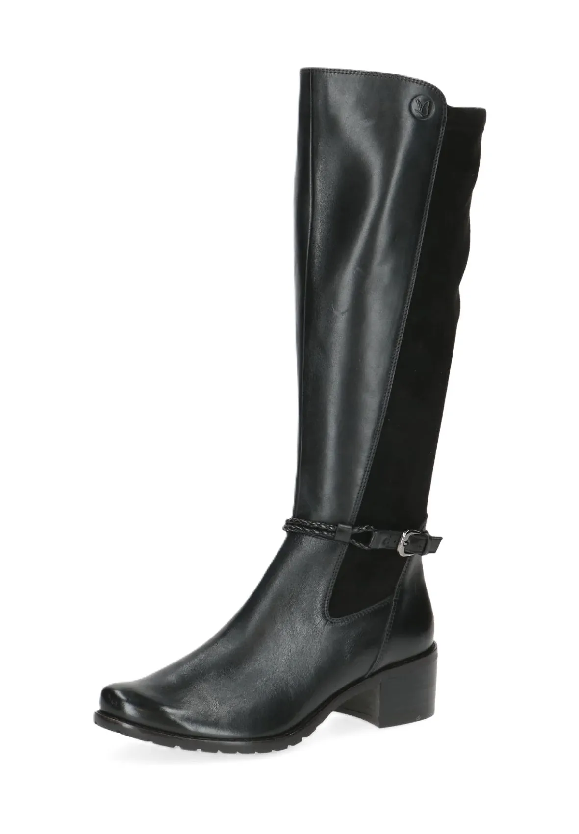 Klassische kniehohe Lederstiefel