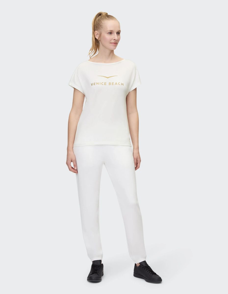 Lockeres Funktionsshirt mit Logo-Print