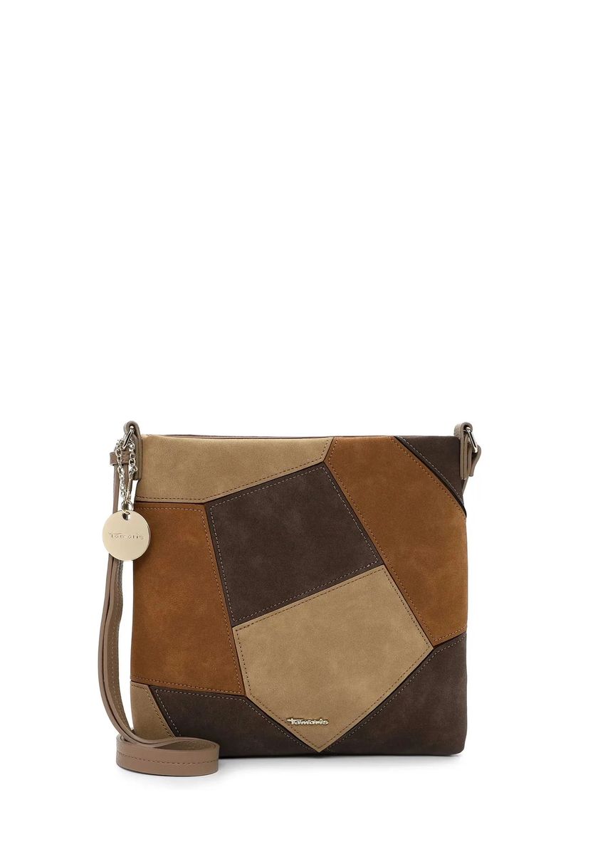 Geometrische Patchwork-Umhängetasche