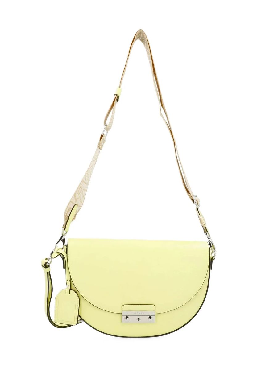 Halbrunde Superstar Leder-Schultertasche