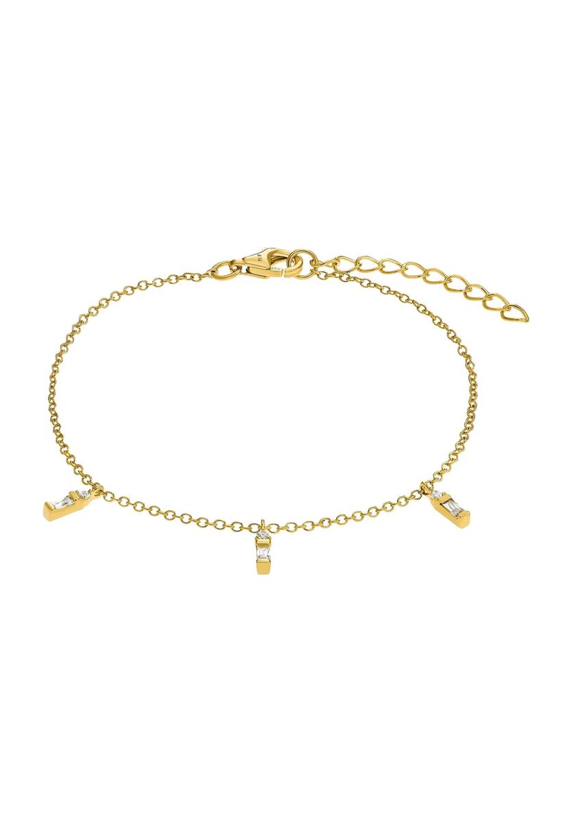 Filigranes Vergoldetes Zirkonia-Charm-Armband