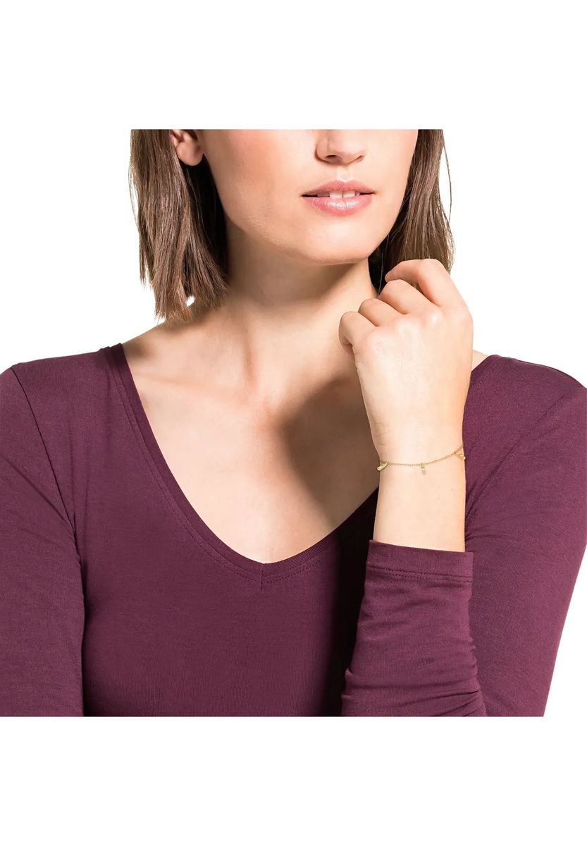 Filigranes Vergoldetes Zirkonia-Charm-Armband