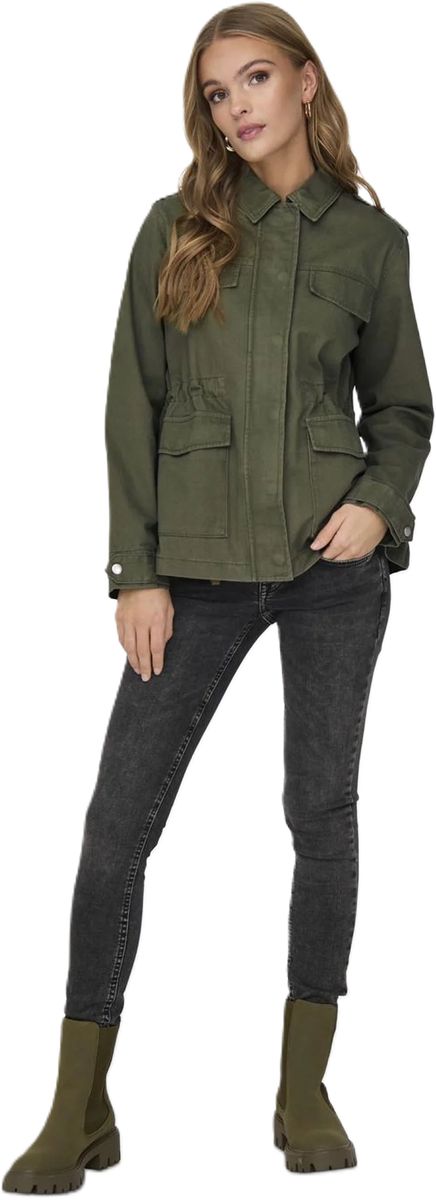 Taillierte Cargo-Utility-Jacke