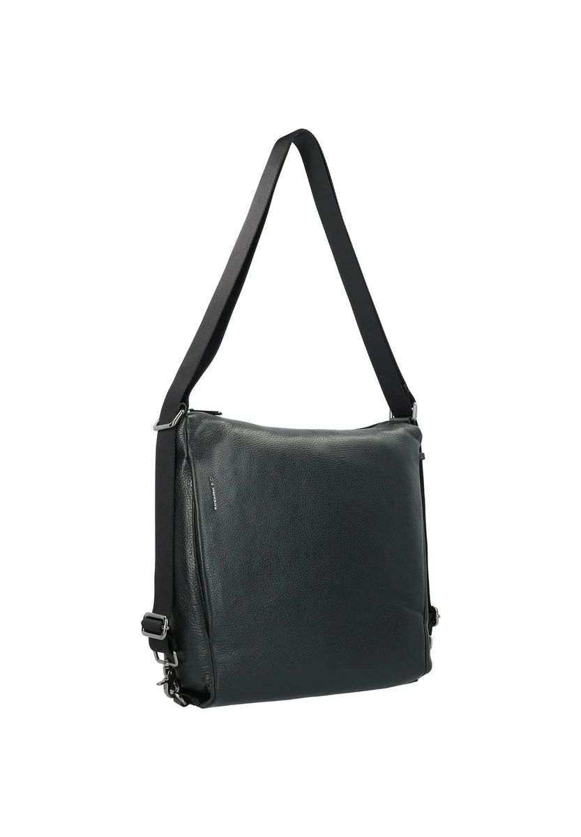 Schultertasche aus genarbtem Leder