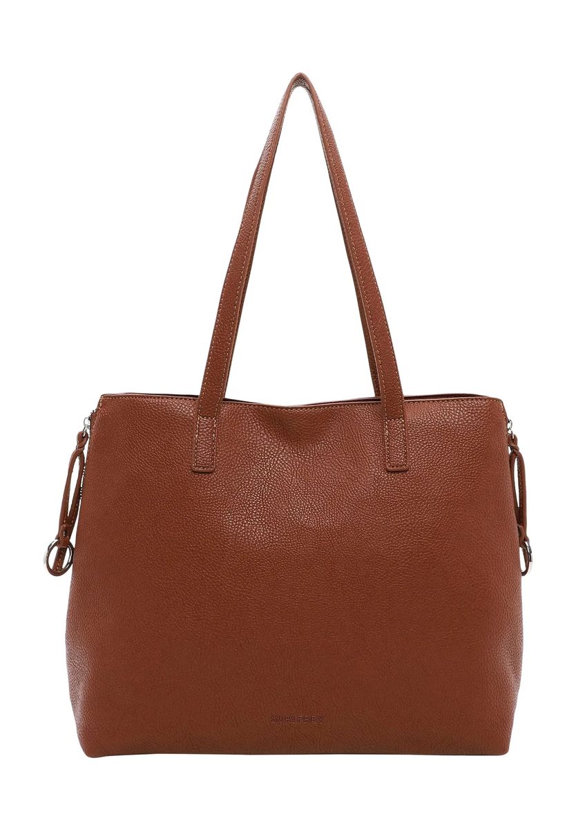 Shopper aus strukturiertem Kunstleder