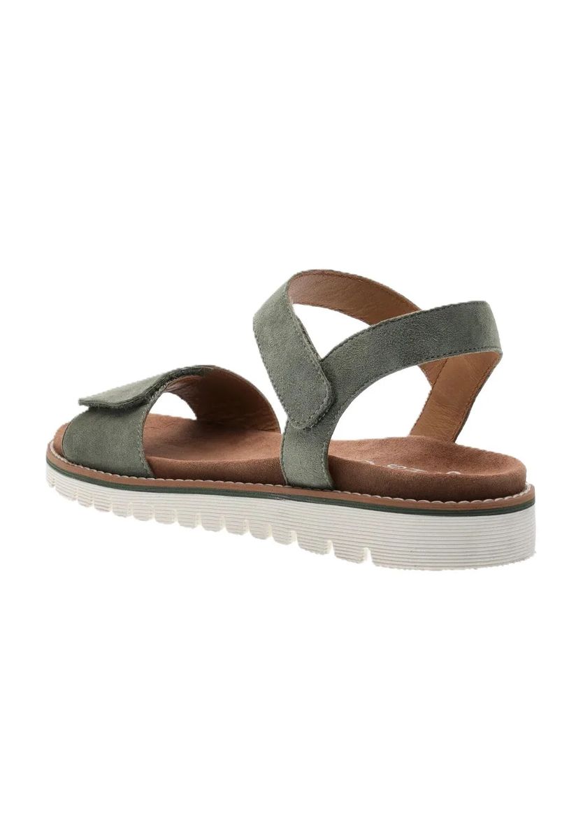 Minimalistische Riemchensandalen aus Wildleder