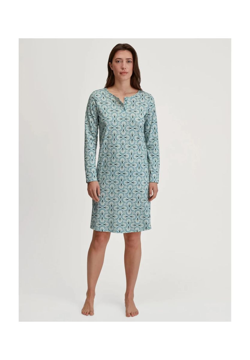 Schlafshirt mit ornamentalem Print