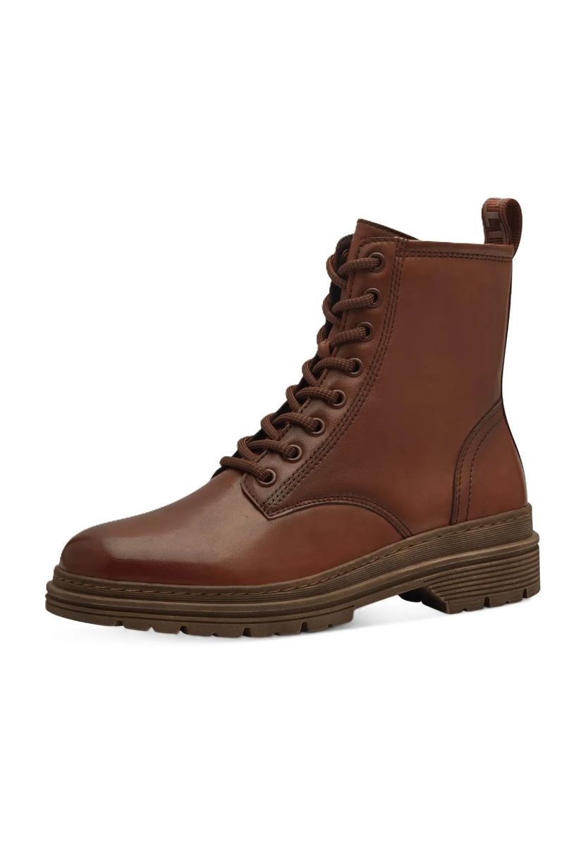 Schnürstiefeletten mit Reißverschluss