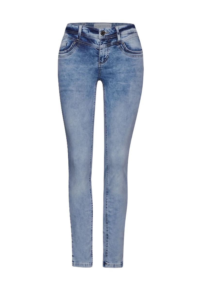 Schmal geschnittene Jeans in 7/8-Länge