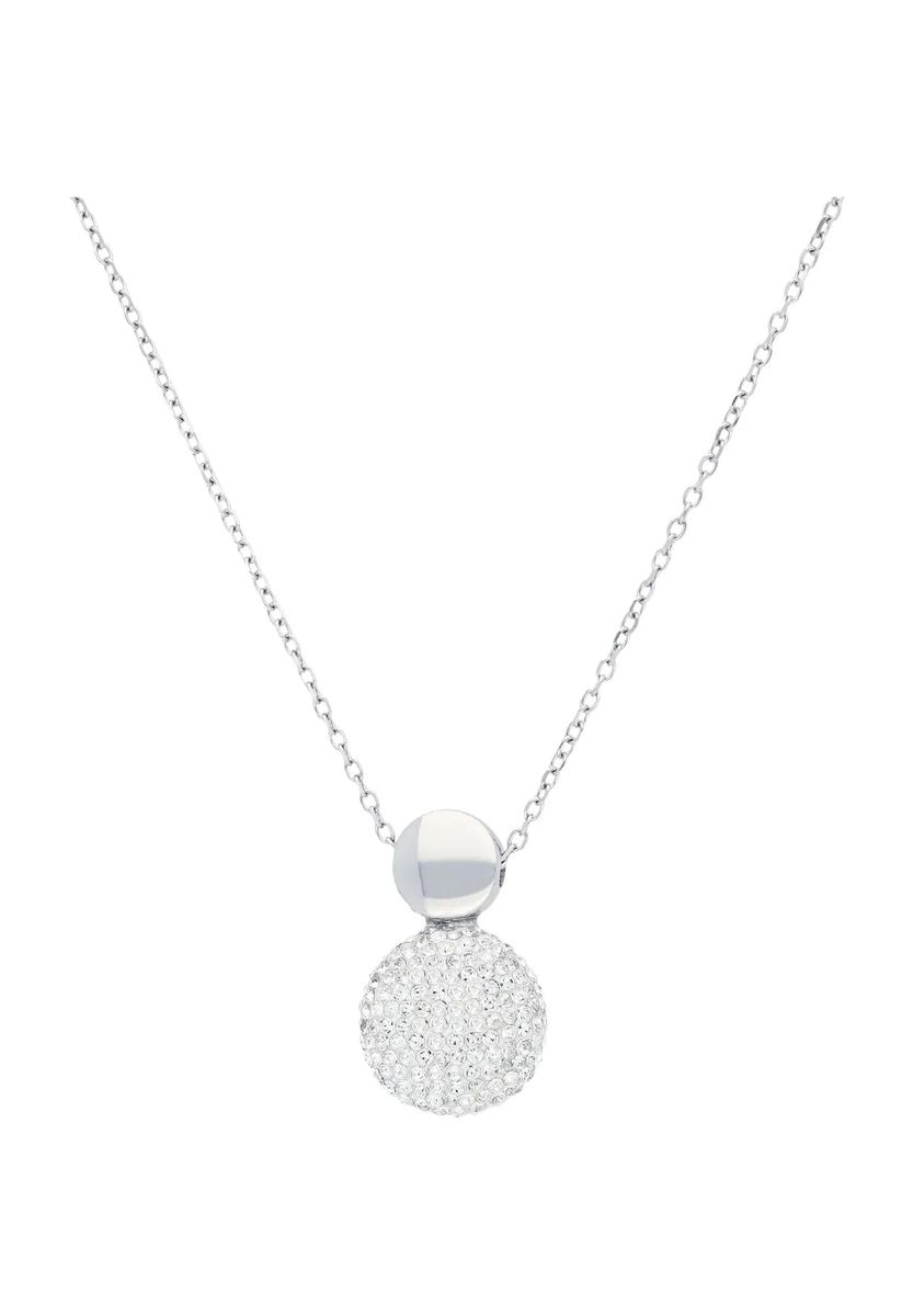 Elegante Halskette mit Kristall-Pavé-Kugel