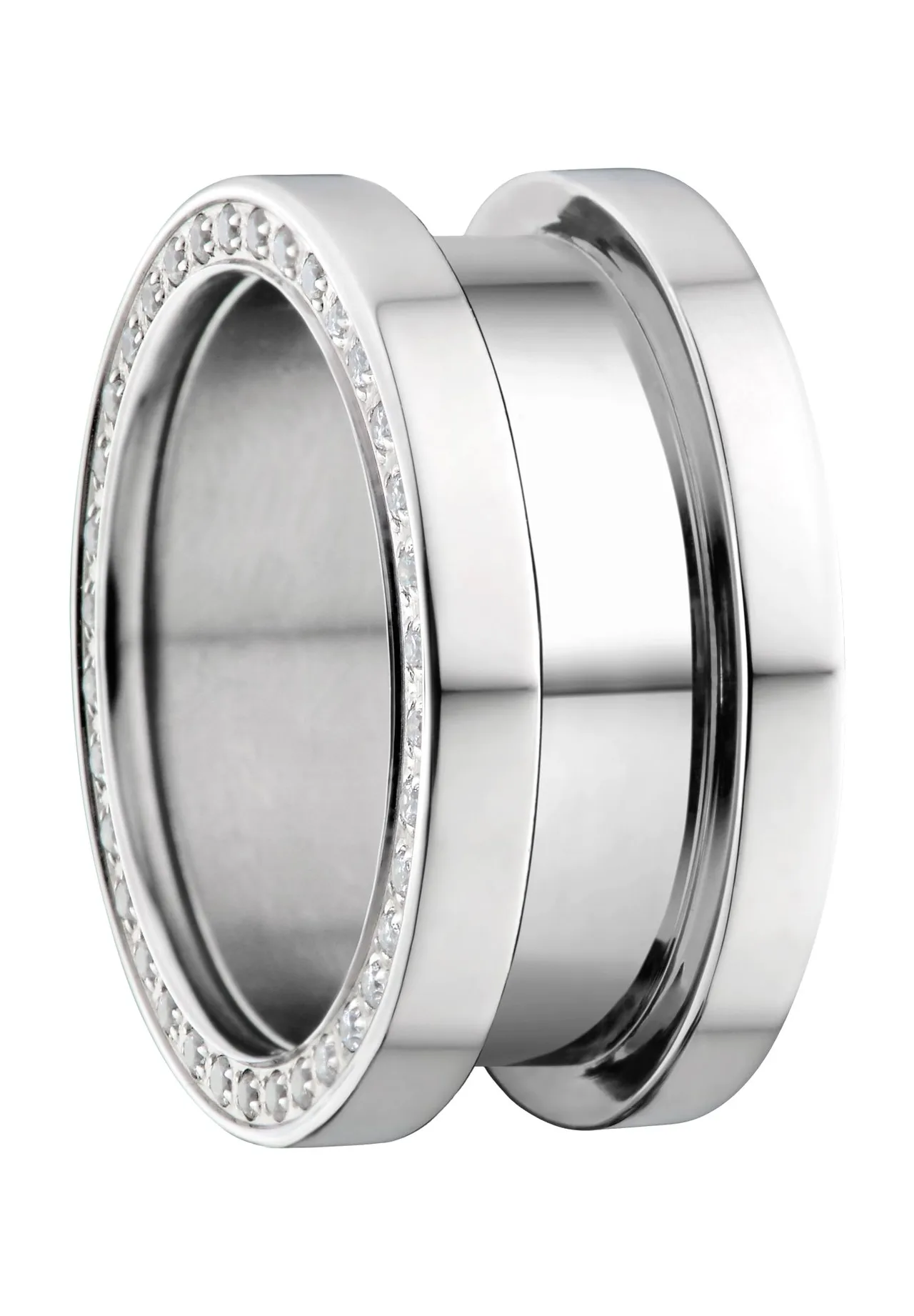 Eleganter Außenring mit Kristallbesatz