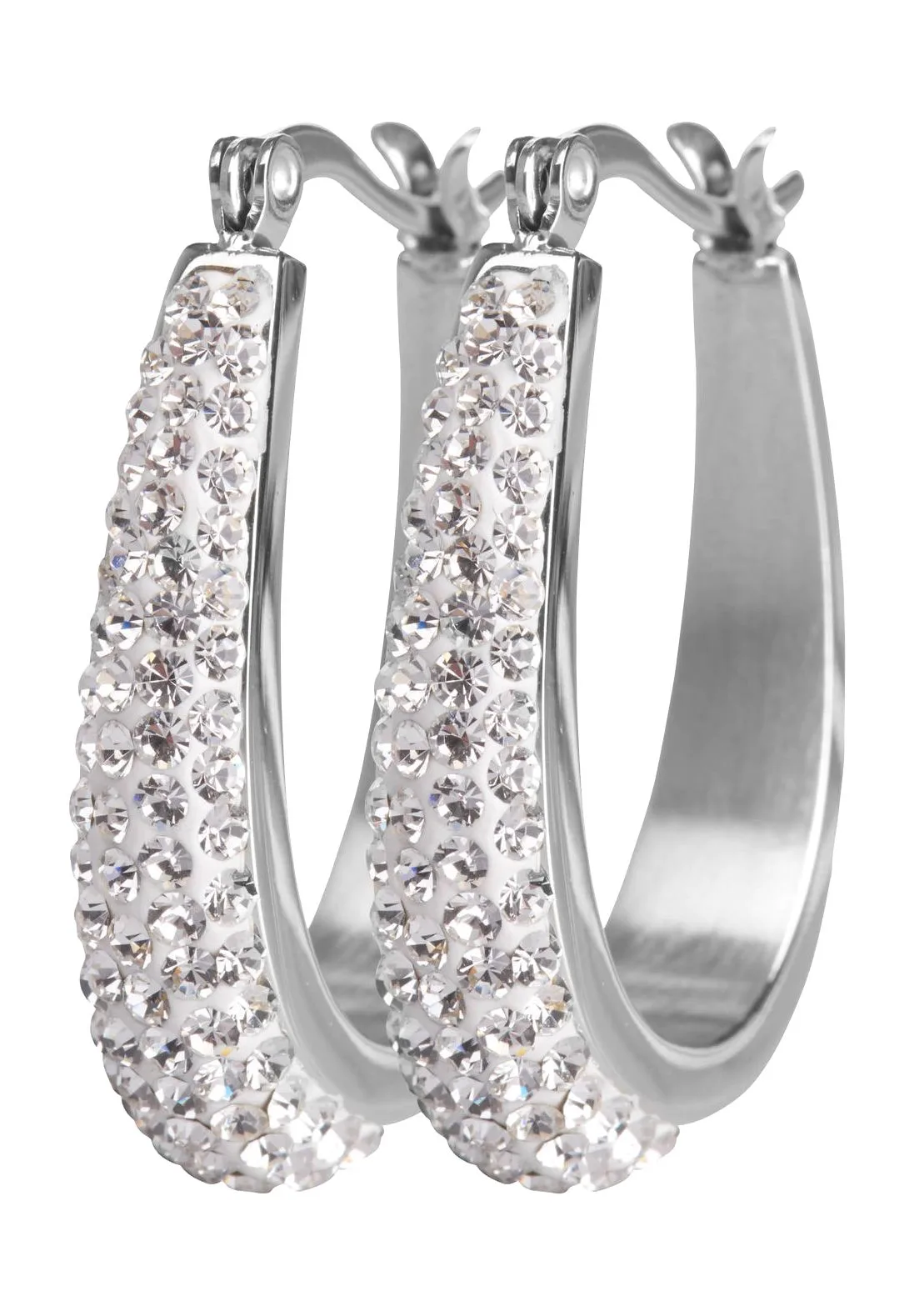 Elegante Funkelnde Zirkonia Creolen