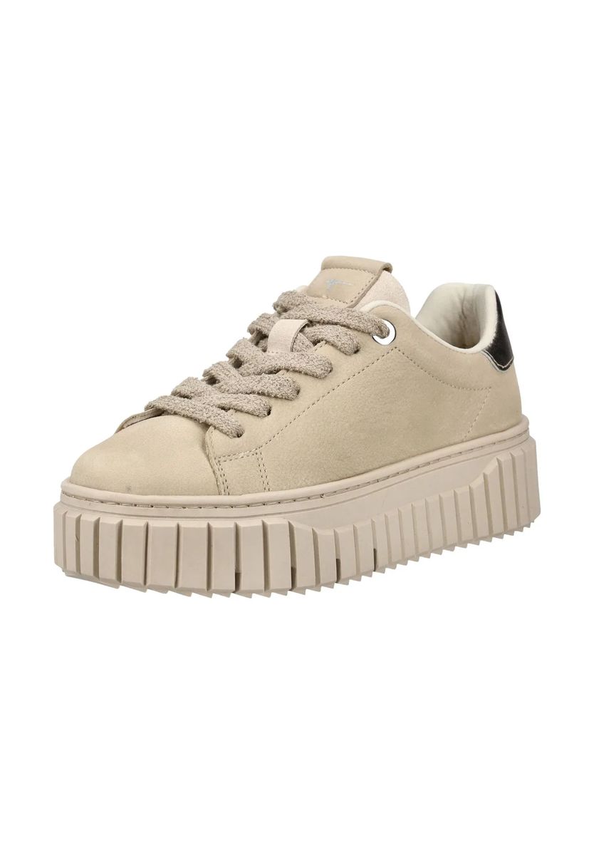 Plateau-Sneaker aus Veloursleder