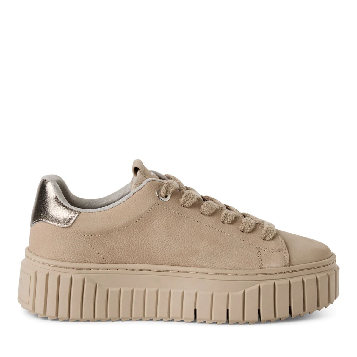Plateau-Sneaker aus Veloursleder