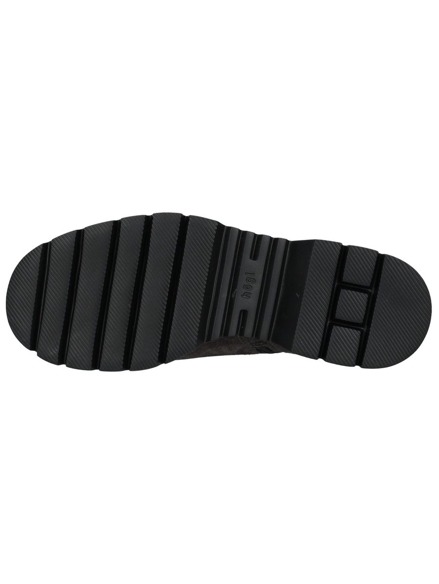 Veloursleder-Stiefelette mit Profilsohle
